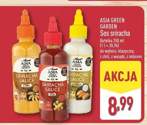 Sos sriracha z wasabi Asia Green Garden promocja w Aldi