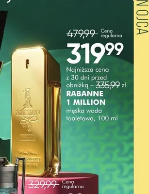 Męska woda toaletowa Rabanne 1 Million promocja w Super-Pharm