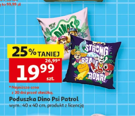 Poduszka Dino Psi Patrol promocja w Auchan