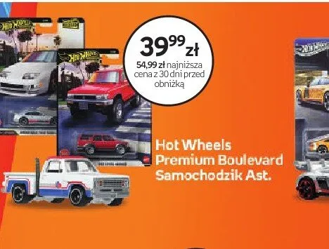 Samochodzik Hot Wheels Premium Boulevard promocja w Dzień Dziecka