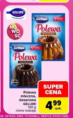 Polewa deserowa Gellwe promocja w Carrefour