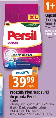 Proszek do prania Persil Color Deep Clean promocja w Leclerc