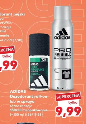 Dezodorant roll-on ADIDAS Fresh Endurance promocja w Kaufland
