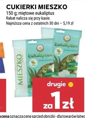 Cukierki MIESZKO Eukaliptus promocja w Stokrotka