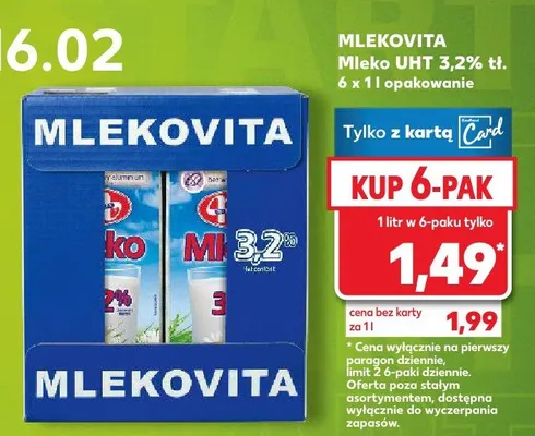 Mleko UHT 3,2% promocja w Kaufland