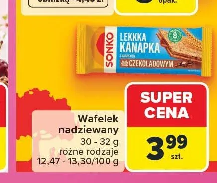 Wafelek nadziewany Lekka Kanapka Sonko promocja w Carrefour