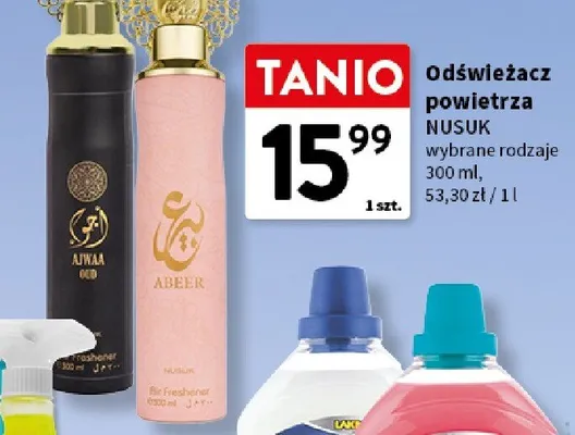 Odświeżacz powietrza Nusuk Ajwaa Oud promocja w Intermarche