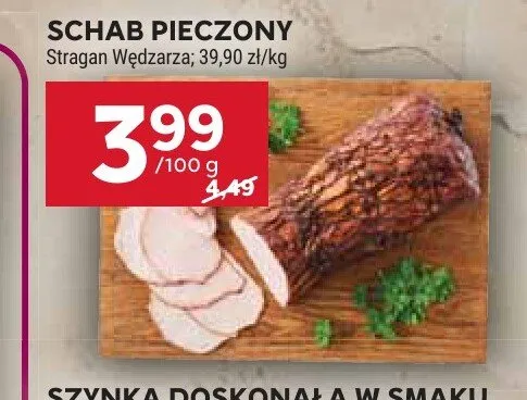 Schab pieczony Stragan Wędzarza promocja w Stokrotka