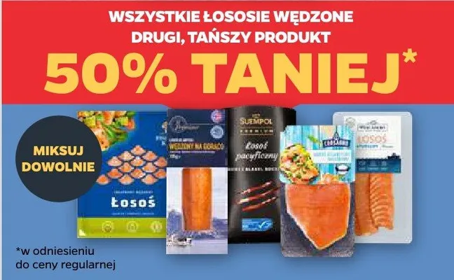 Łosoś wędzony promocja w Netto