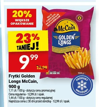 Frytki Golden Longs McCain promocja w Twój Market