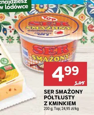 Ser smażony półtłusty z kminkiem promocja w Stokrotka