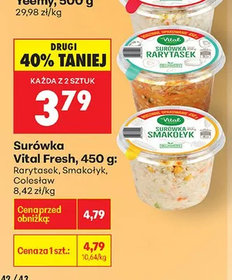 Surówka Smakołyk promocja w Biedronka