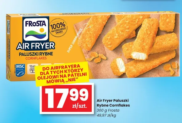 Air Fryer Paluszki Rybne Cornflakes Frosta promocja w emma MARKET