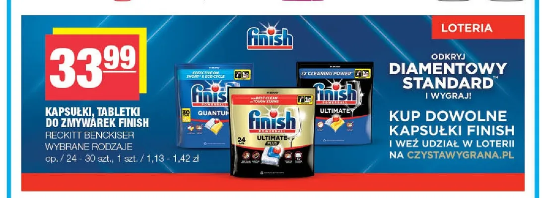 Tabletki do zmywarek Finish promocja w SPAR