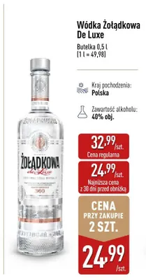 Wódka promocja w Aldi