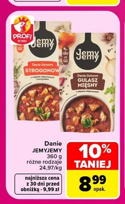 Danie gotowe gulasz mięsny z mięsem wieprzowym JemyJemy promocja w Carrefour