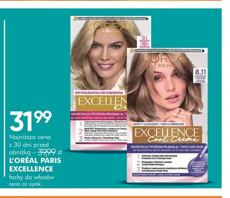 Farba do włosów L'Oréal Paris Excellence Creme promocja w Super-Pharm