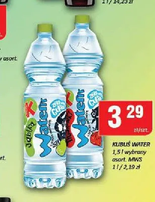 Woda smakowa Kubuś Water promocja w Chorten