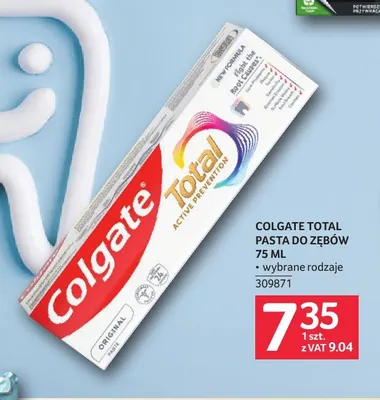 Pasta do zębów Colgate Total promocja w Selgros