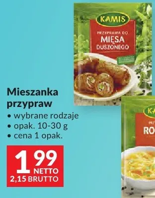 Mieszanka przypraw Kamis różne rodzaje opak. 10-30g promocja w Makro