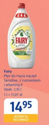 Płyn do mycia naczyń Sensitive, z rumiankiem i witaminą E promocja w Drogerie DM