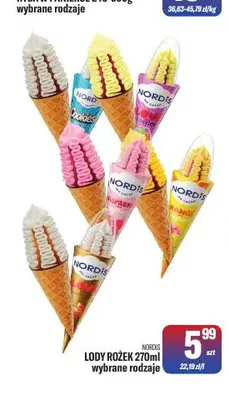 Lody Rożek Nordis promocja w Tomi Markt