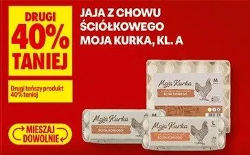 Jaja z chowu ściółkowego Moja Kurka, kl. A promocja w Biedronka