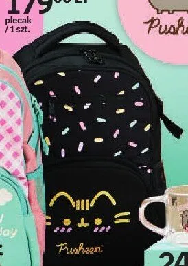 Plecak Pusheen czarny z kotem promocja w Empik