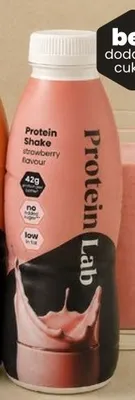 Napój białkowy Protein Lab Protein Shake o smaku truskawkowym bez dodatku cukru promocja w Netto