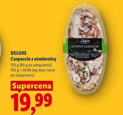 Carpaccio z ośmiornicy Deluxe promocja w Lidl