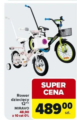 Rower dziecięcy 12" Miravo promocja w Carrefour Market