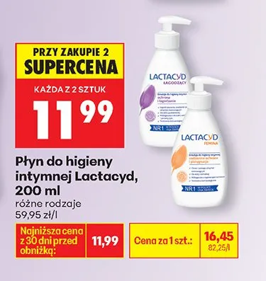 Płyn do higieny intymnej różne rodzaje promocja w Biedronka