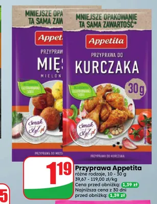 Przyprawa do mięsa mielonego Appetita promocja w Dino