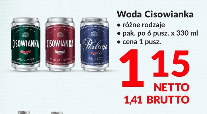 Woda niegazowana Cisowianka 6-pak 330 ml promocja w Makro