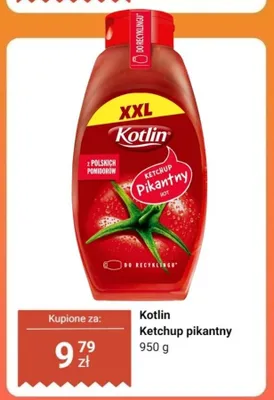 Ketchup pikantny Kotlin XXL promocja w Dino