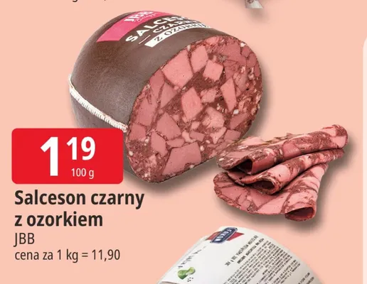 Salceson czarny z ozorkiem JBB promocja w Leclerc