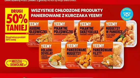 Panierowane nuggetsy z kurczaka Yeemy promocja w Biedronka