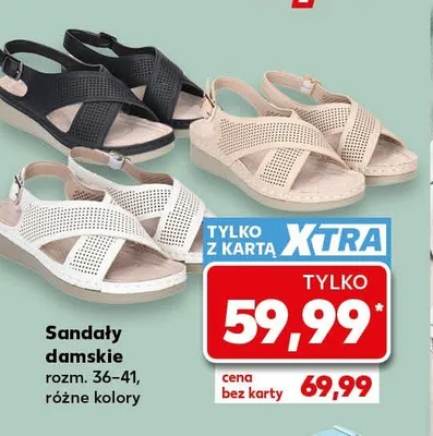 Sandały damskie rozm. 36-41 promocja w Kaufland
