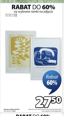 Ramka na zdjęcia OSCAR S50xW70cm promocja w Jysk