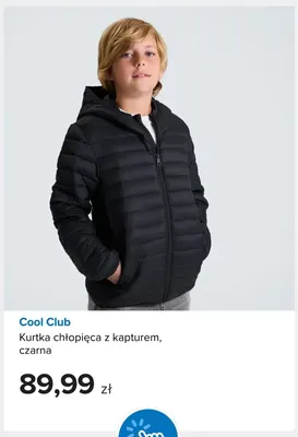 Kurtka chłopięca z kapturem czarna Cool Club promocja w Smyk
