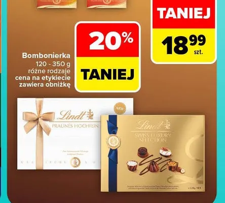 Bombonierka Lindt Swiss Luxury Selection promocja w Carrefour