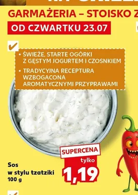 Sos w stylu tzatziki promocja w Kaufland
