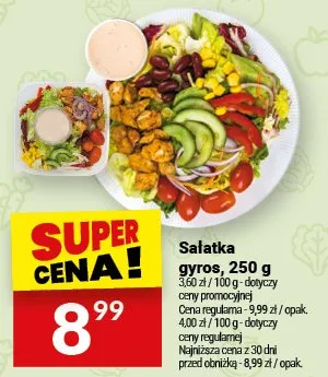 Sałatka gyros Białecki Kuchnia promocja w Twój Market