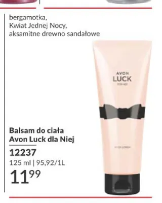 Balsam do ciała Avon Luck dla Niej promocja w AVON