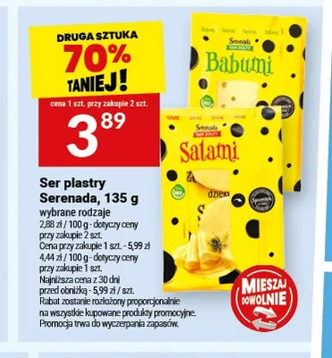 Ser plastry Serenada promocja w Twój Market
