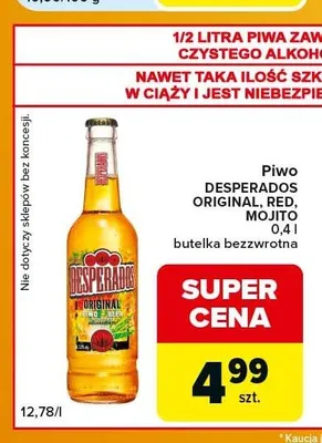 Piwo Desperados Red promocja w Carrefour Express