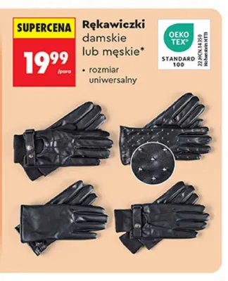 Rękawiczki męskie promocja w Biedronka