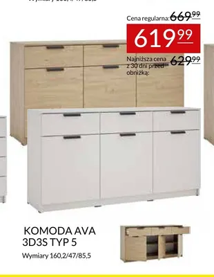 Komoda Ava 3D3S typ 5 promocja w Abra Meble