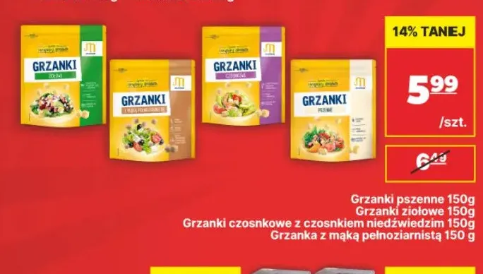 Grzanka z mąką pełnoziarnistą promocja w API Market