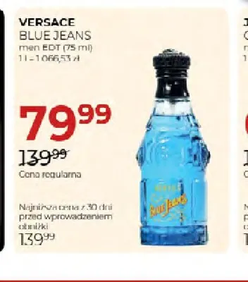 Woda toaletowa Versace Blue Jeans promocja w Drogerie Jawa